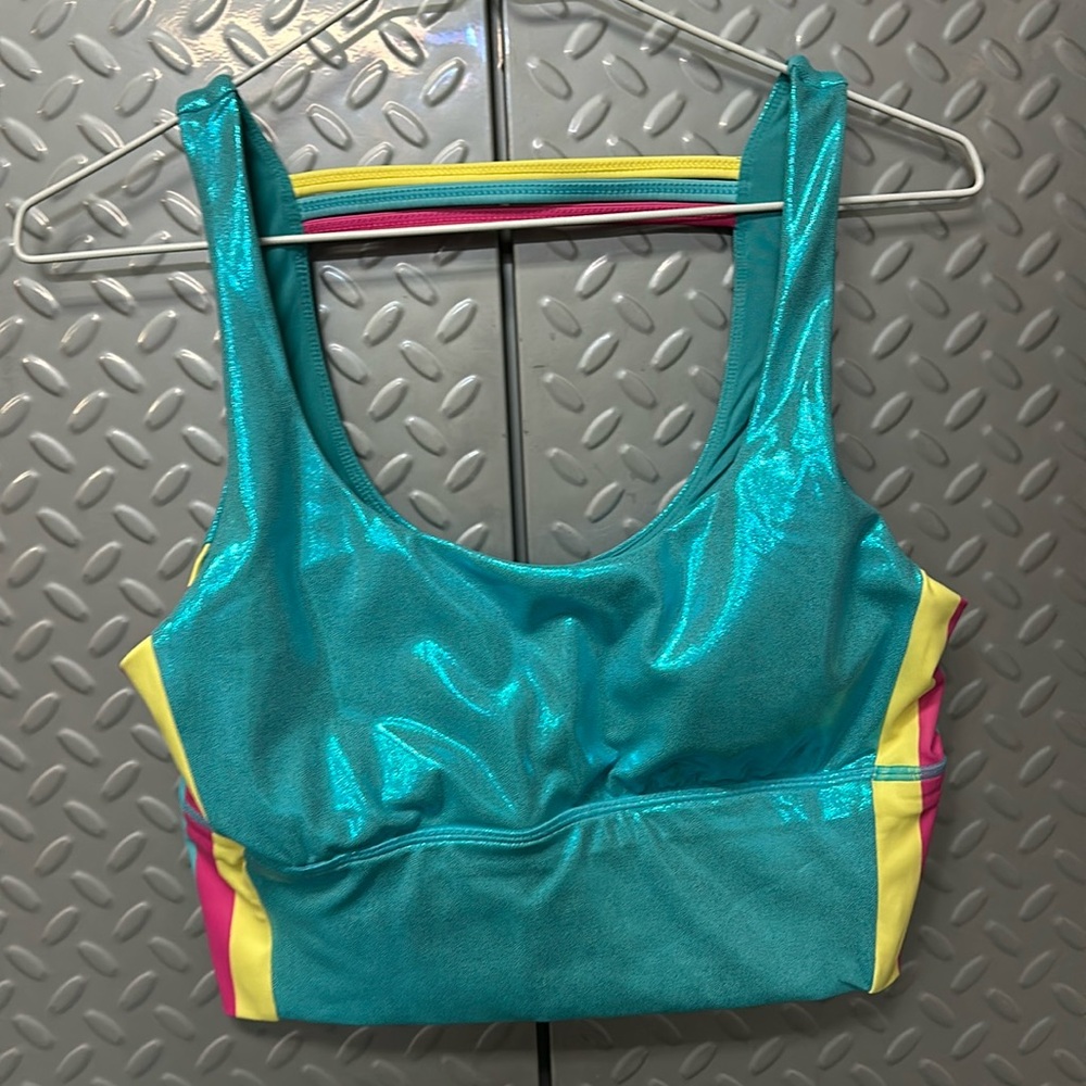 Crowned Athletics Barbra girl sports bra.